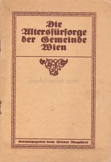 Cover of Gemeinde Wien - Die Altersfürsorge der Gemeinde Wien