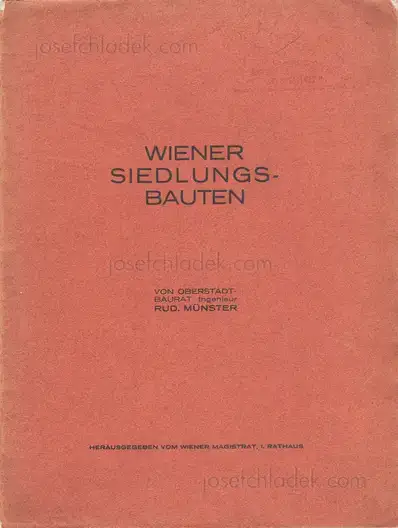 Cover of Rudolf Münster - Wiener Siedlungsbauten