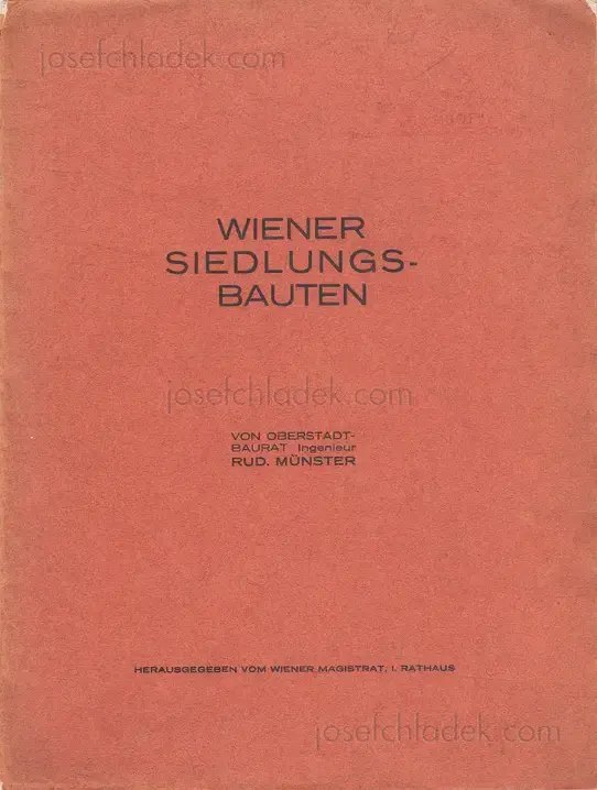 Cover of Rudolf Münster - Wiener Siedlungsbauten