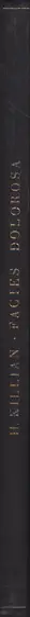 Book spine: Hans Killian - Facies Dolorosa. Das schmerzreiche Antlitz