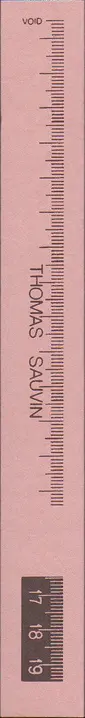 Book spine: Thomas Sauvin - 17 18 19