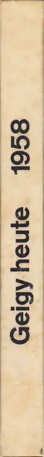 Book spine: Markus Kutter & Johann Rudolf Geigy (eds.) - Geigy heute