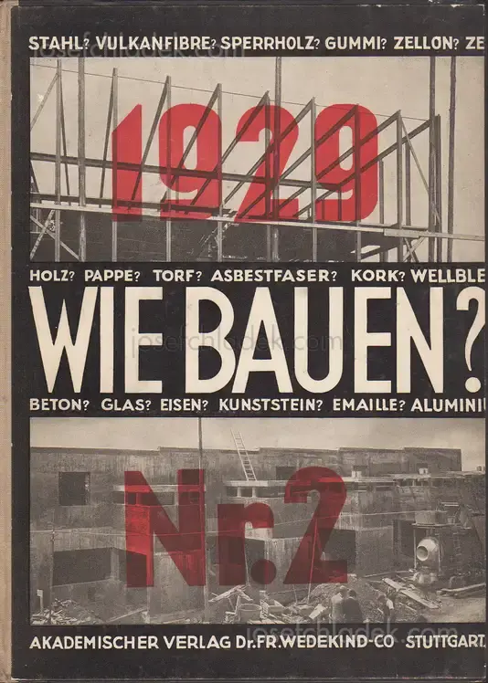 Cover of Heinz und Bodo Rasch - Wie bauen? 1929 Nr. 2