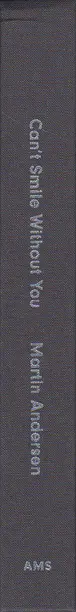 Book spine: Martin Masai Andersen - Can't Smile Without You