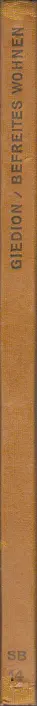 Book spine: Sigfried Giedion - Befreites Wohnen