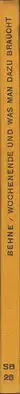 Book spine: Adolf Behne - Wochenende – und was man dazu braucht