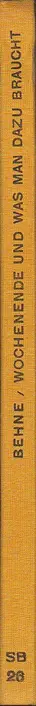 Book spine: Adolf Behne - Wochenende – und was man dazu braucht