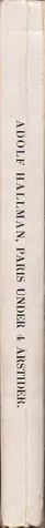 Book spine: Adolf Hallman - Paris under 4 årstider (Germaine Krull)