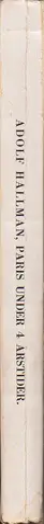 Book spine: Adolf Hallman - Paris under 4 årstider (Germaine Krull)