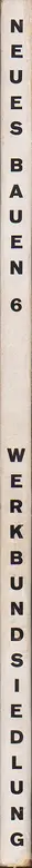 Book spine: Josef Frank - Die Internationale Werkbundsiedlung Wien 1932
