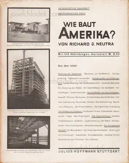 Cover of Richard J. Neutra - Wie baut Amerika?