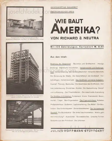 Cover of Richard J. Neutra - Wie baut Amerika?