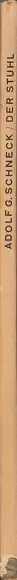 Book spine: Adolf G. Schneck - Der Stuhl