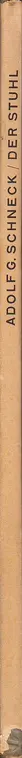 Book spine: Adolf G. Schneck - Der Stuhl