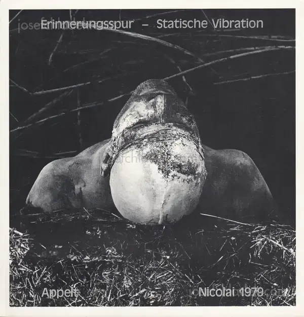 Cover of Dieter Appelt - Erinnerungsspur - Statische Vibration.