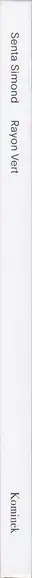 Book spine: Senta Simond - Rayon Vert