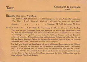 Bruno Taut - Bauen. Der neue Wohnbau. - Book photo 2