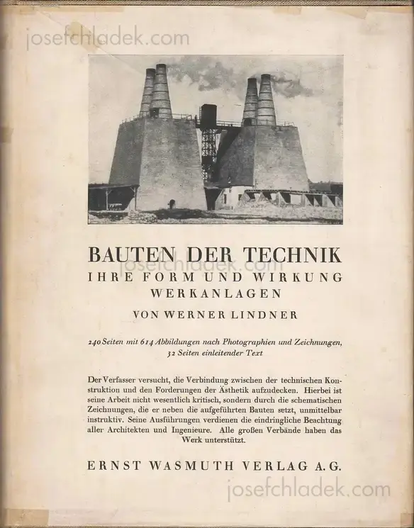 Cover of Werner Lindner - Bauten der Technik - Ihre Form und Wirkung - Werkanlagen