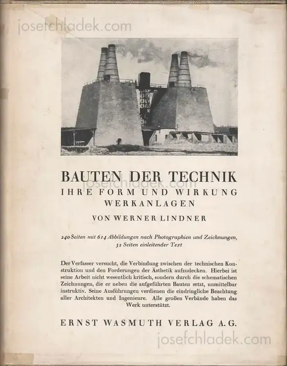 Cover of Werner Lindner - Bauten der Technik - Ihre Form und Wirkung - Werkanlagen