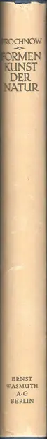 Book spine: Oskar Prochnow - Formenkunst der Natur