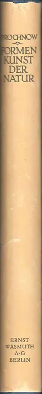Book spine: Oskar Prochnow - Formenkunst der Natur