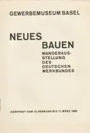 Hans Schmidt - Neues Bauen: Wanderausstellung des Deutschen Werkbundes