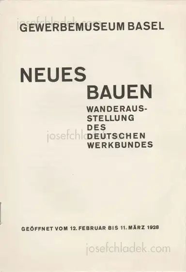 Hans Schmidt - Neues Bauen: Wanderausstellung des Deutschen Werkbundes Hans Schmidt - Neues Bauen: Wanderausstellung des Deutschen Werkbundes