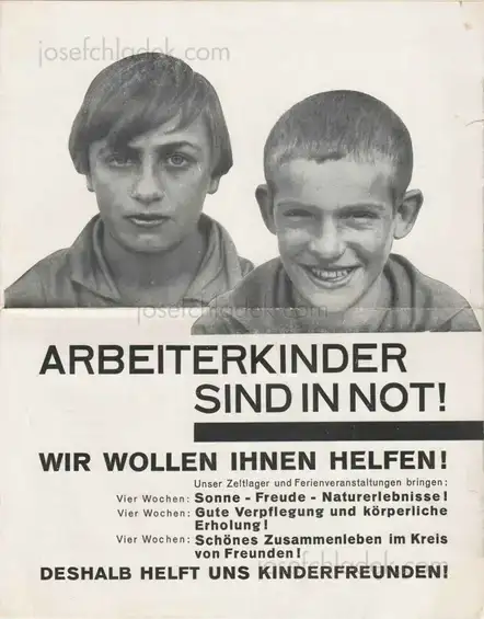 Cover of Reichsarbeitsgemeinschaft der Kinderfreunde - Arbeiterkinder sind in Not!