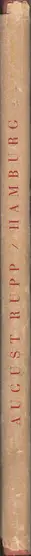 Book spine: August Rupp - Hamburg - Das Gesicht der Städte 