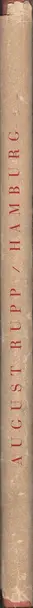Book spine: August Rupp - Hamburg - Das Gesicht der Städte 