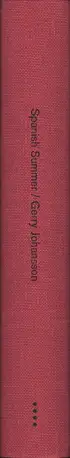 Book spine: Gerry Johansson - Spanish Summer