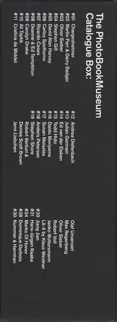 Markus Schaden & Frederic Lezmi - The PhotoBookMuseum Catalogue Box