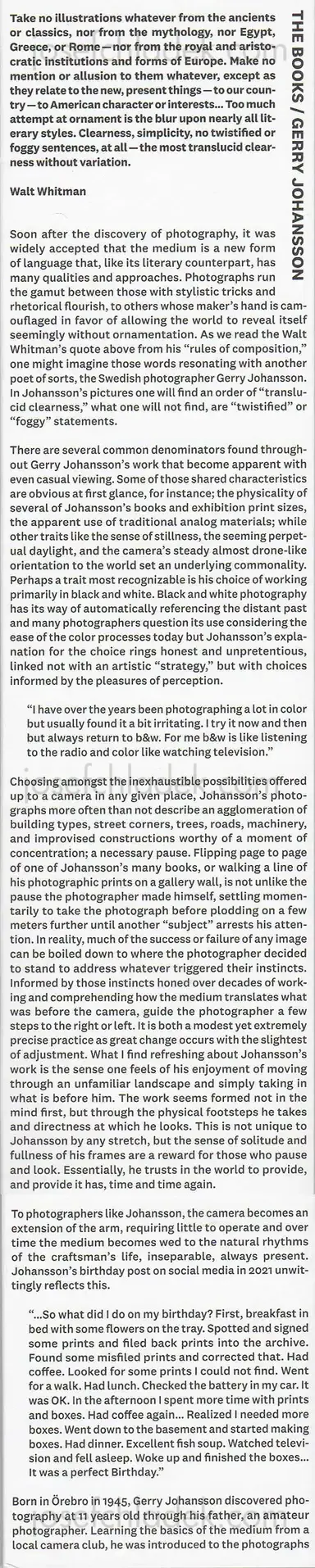Gerry Johansson - The Books Gerry Johansson - The Books