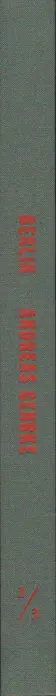 Book spine: Andreas Gehrke - Berlin