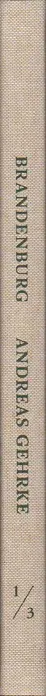 Book spine: Andreas Gehrke - Brandenburg