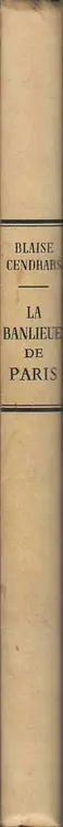 Book spine: Robert Doisneau and Blaise Cendrars - La banlieue de Paris