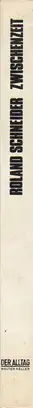 Book spine: Roland Schneider - Zwischenzeit