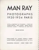 Man Ray - Photographies. 1920-1934 - Book photo 2
