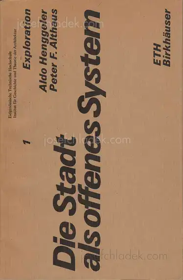 Cover of Aldo Henggeler - Die Stadt als offenes System