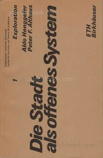 Cover of Aldo Henggeler - Die Stadt als offenes System