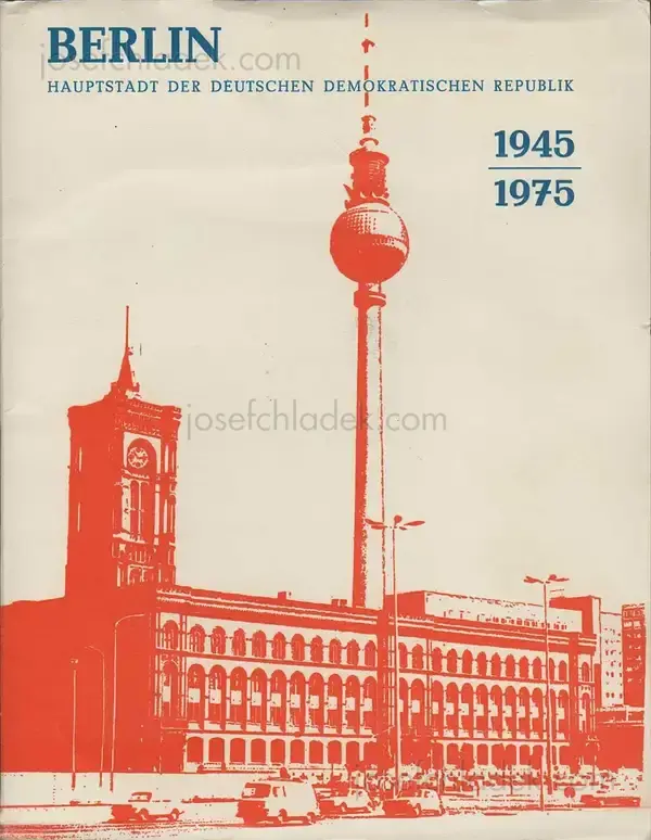 Cover of Berlin Hauptstadt der DDR, 1945 - 1975 (published by Berlin-Information, Abteilung Publikation)