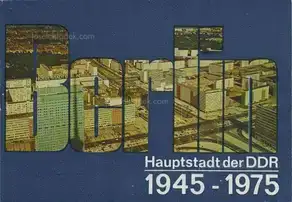 Cover of Berlin Hauptstadt der DDR, 1945 - 1975 (published by Berlin-Information, Abteilung Publikation)