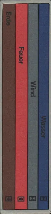 Book spine: Damian Michał Heinisch - Erde, Feuer, Wind, Wasser