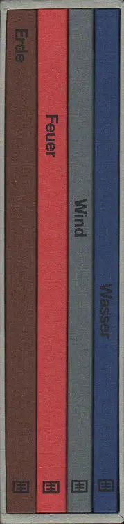 Book spine: Damian Michał Heinisch - Erde, Feuer, Wind, Wasser