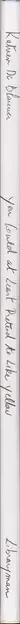 Book spine: Katrien de Blauwer - You Could At Least Pretend to Like Yellow