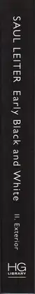Book spine: Saul Leiter - Early Black and White - II. Exterior