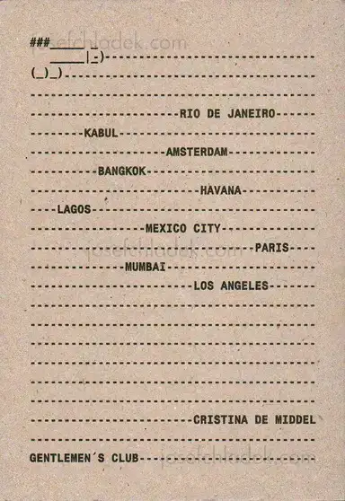 Cristina de Middel - Gentlemen's Club Cristina de Middel - Gentlemen's Club