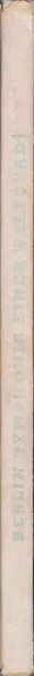 Book spine: Horst Pannwitz - Berlin. Symphonie einer Weltstadt