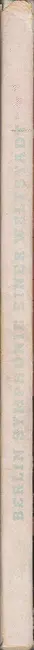 Book spine: Horst Pannwitz - Berlin. Symphonie einer Weltstadt