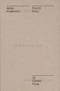 Cover of Jerker Andersson - Found Diary - 32 Folded Finds